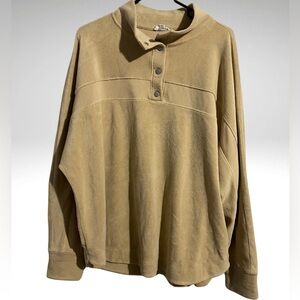 🧸Westbound Tan Button-Up Pullover🧸